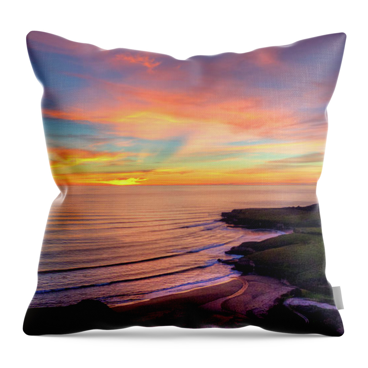 Above Throw Pillow featuring the photograph Pastel Palette by David Levy