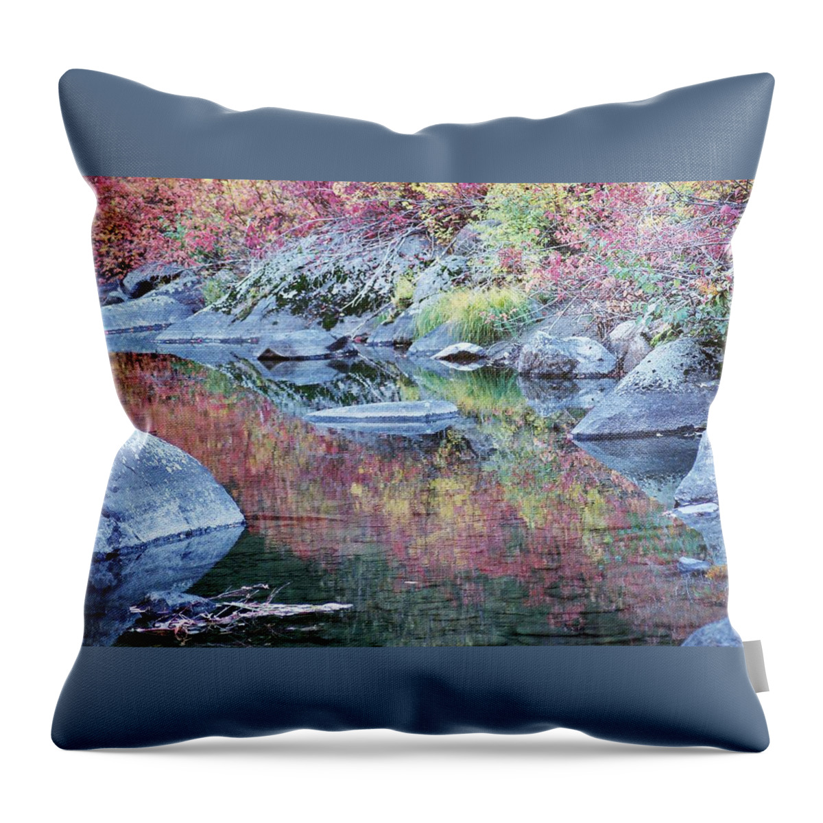 Autumn Throw Pillow featuring the photograph Pastel perfection by Frank Larkin
