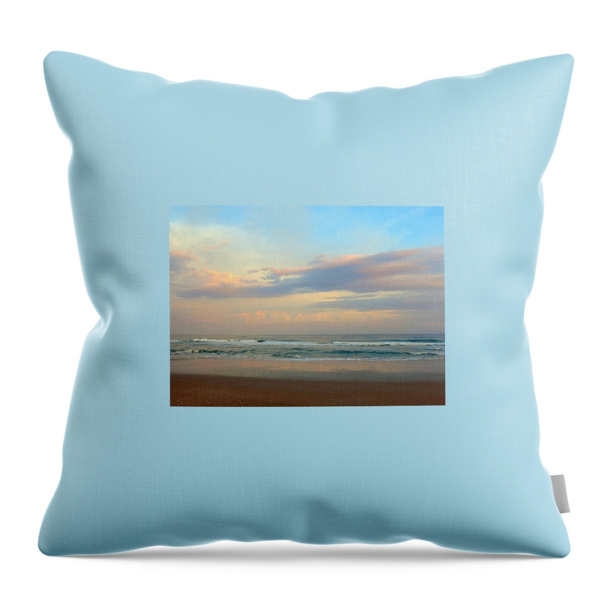 Sunrise Throw Pillow featuring the photograph Pastel Sunrise by Betty Buller Whitehead