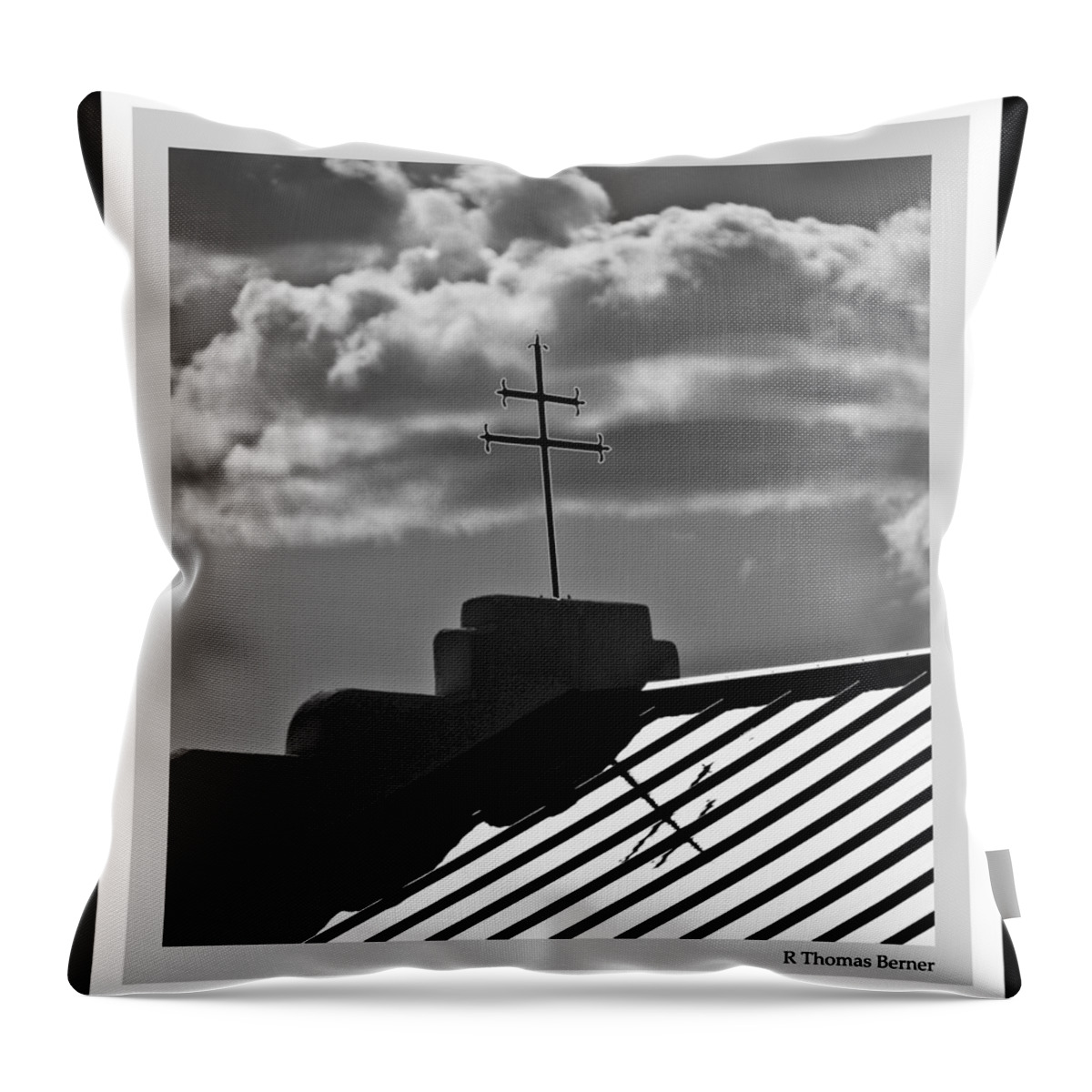 Patagonia Throw Pillow featuring the photograph Patagonia Cross by R Thomas Berner