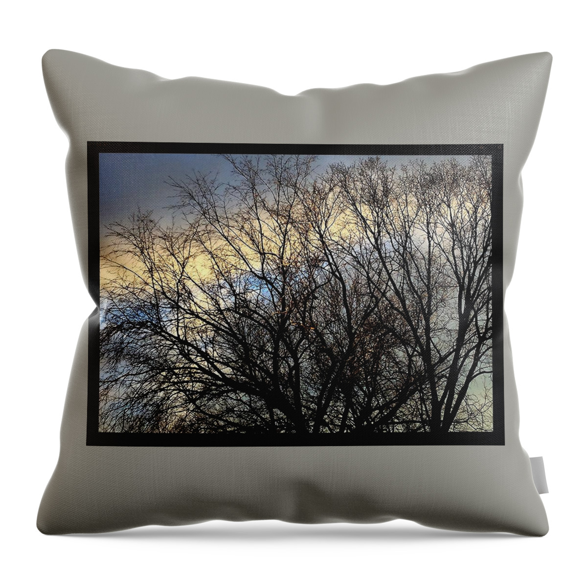 Fankjcasella Throw Pillow featuring the photograph Patterns In The Sky by Frank J Casella