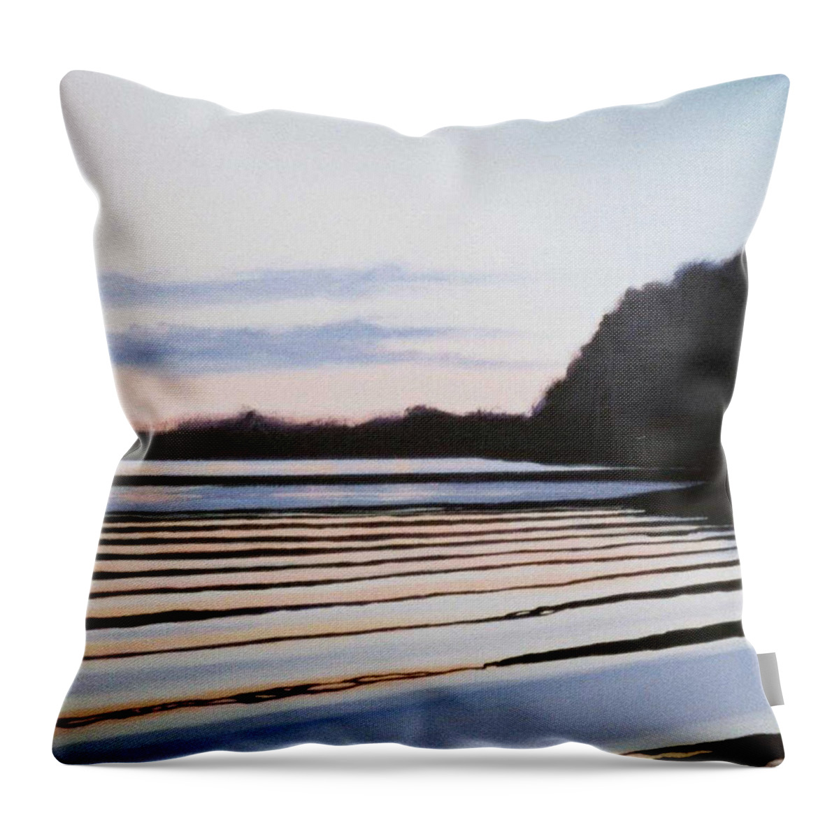 Peace Project Throw Pillow featuring the painting Peace by Hunter Jay