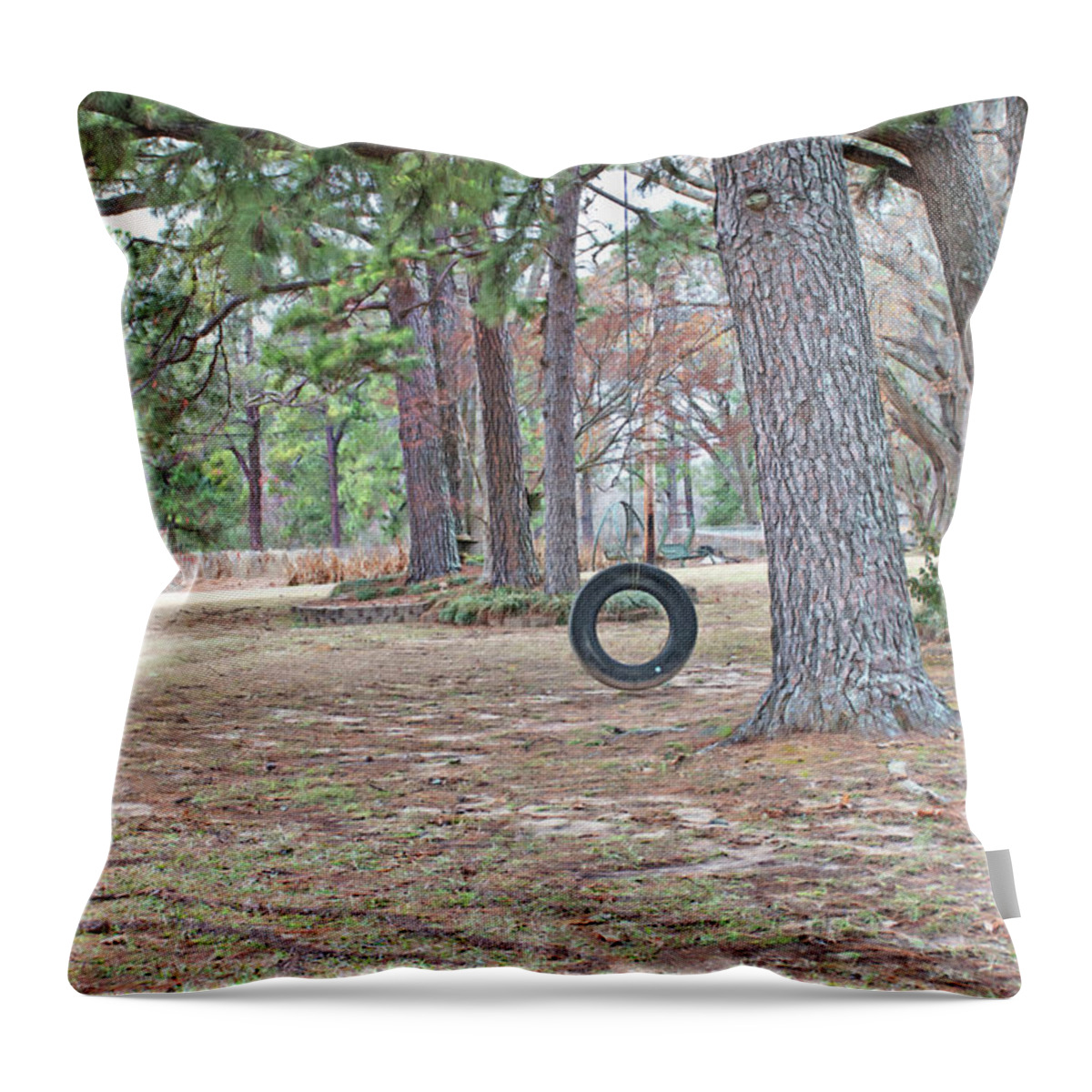 Peace Throw Pillow featuring the photograph Peaceful Trees by Gina O'Brien