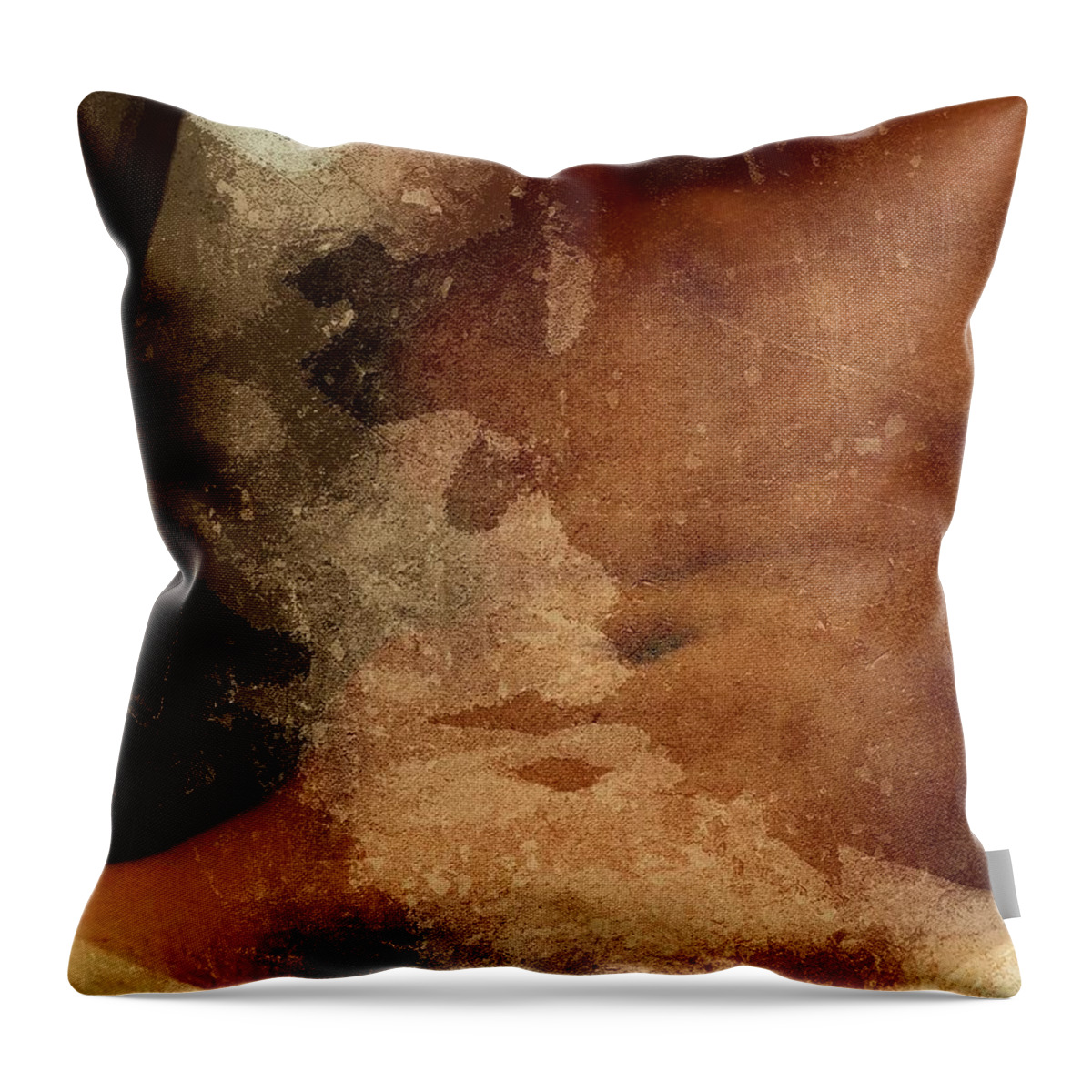 Male Throw Pillow featuring the digital art Perfectly Still by Tg Devore
