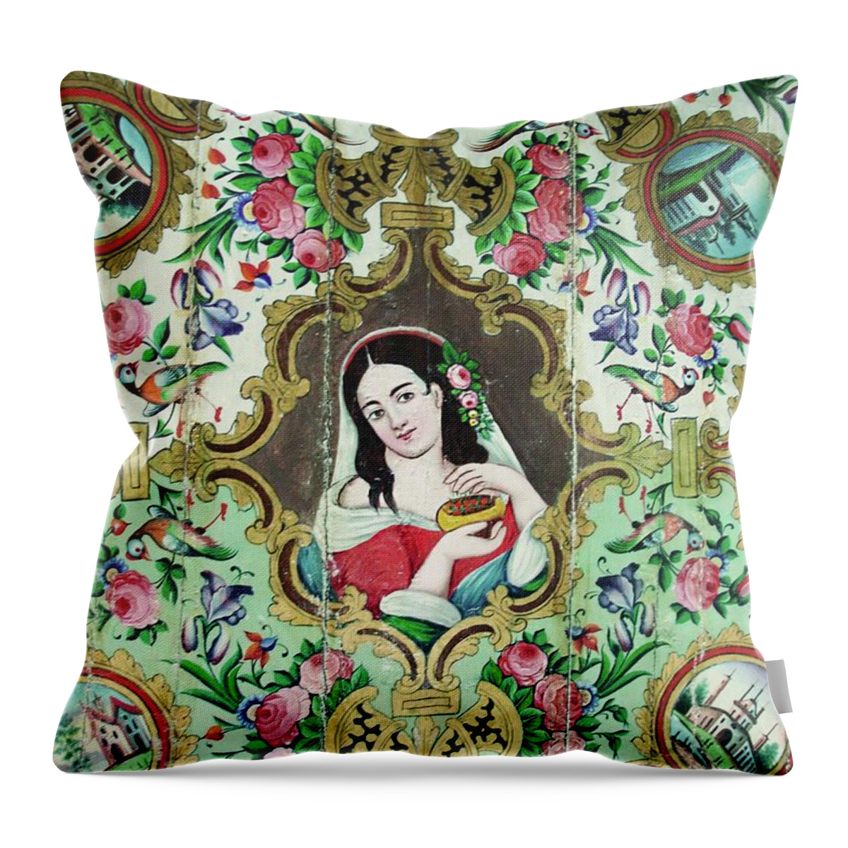 Persian Throw Pillow featuring the photograph Persian Lady by Sonja Rohde