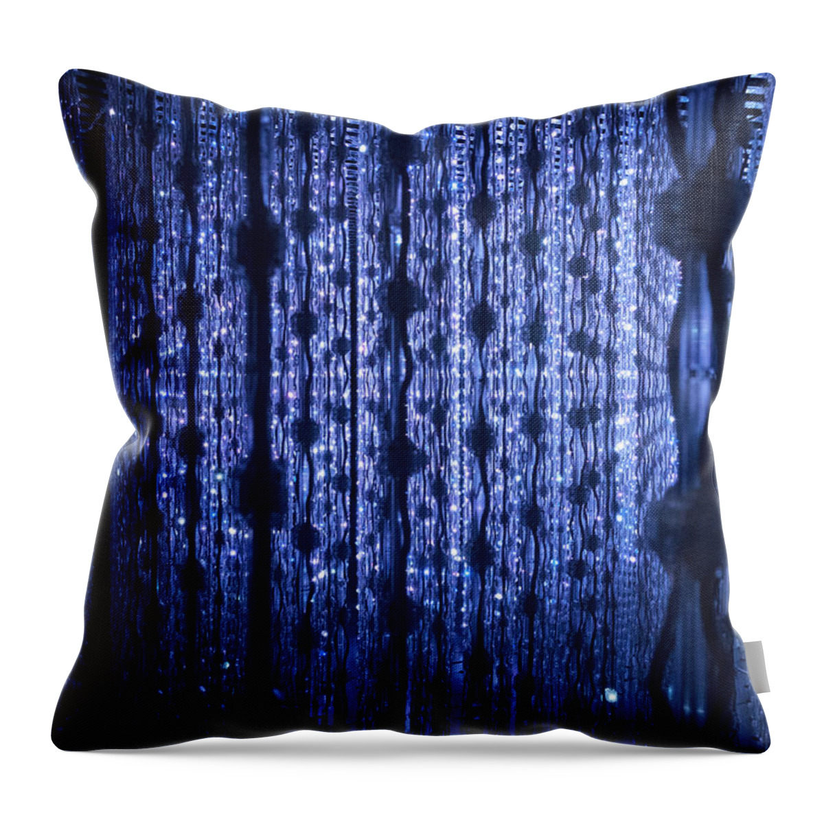 Blue Throw Pillow featuring the photograph Perspectives in Blue by Jessica Levant