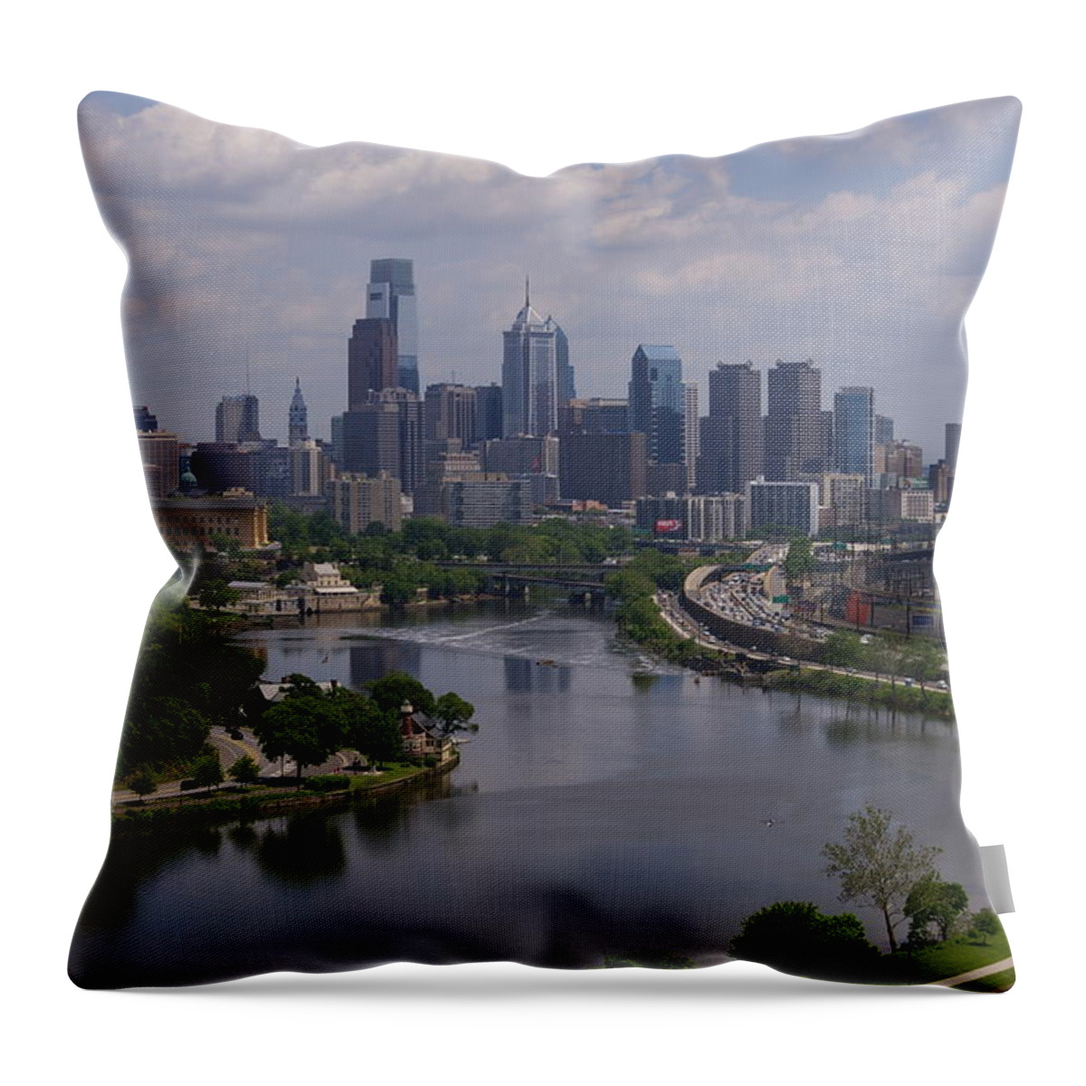 Philadelphia Throw Pillow featuring the photograph Philadephia by Jennifer Dienes