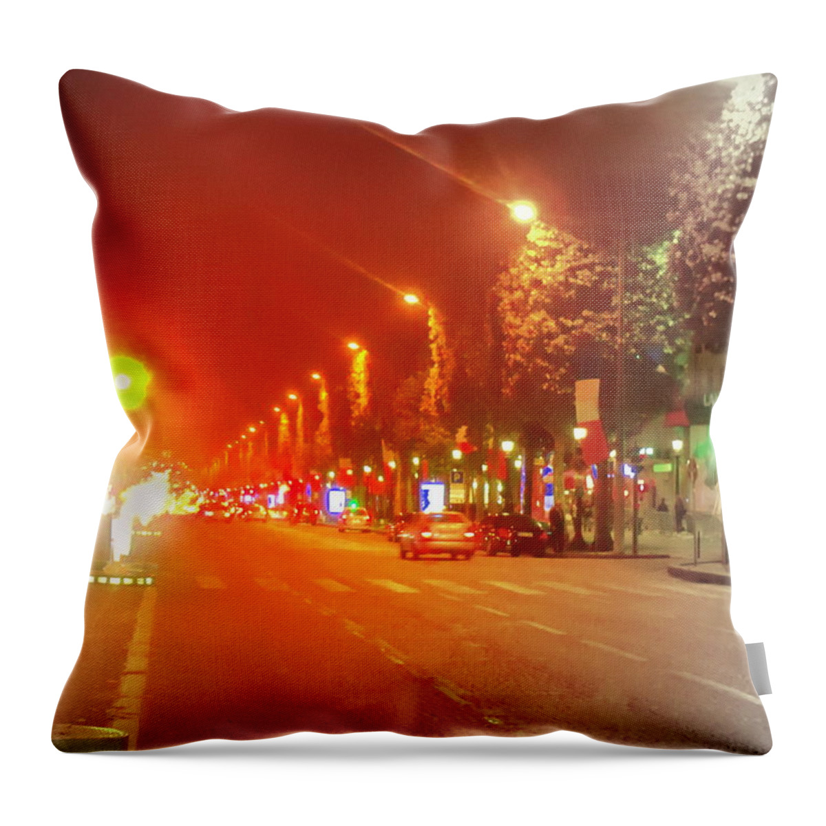 Paris Filtered Throw Pillow featuring the photograph Photo by Donald Harrison