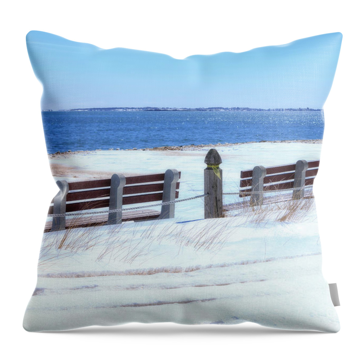 Beach Throw Pillow featuring the photograph Picture Perfect Spot by Elizabeth Dow