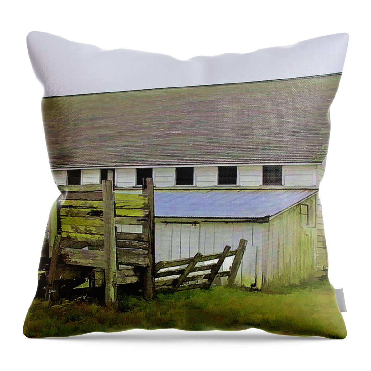Barn Throw Pillow featuring the photograph Pierce Pt. Ranch Barn by Joyce Creswell