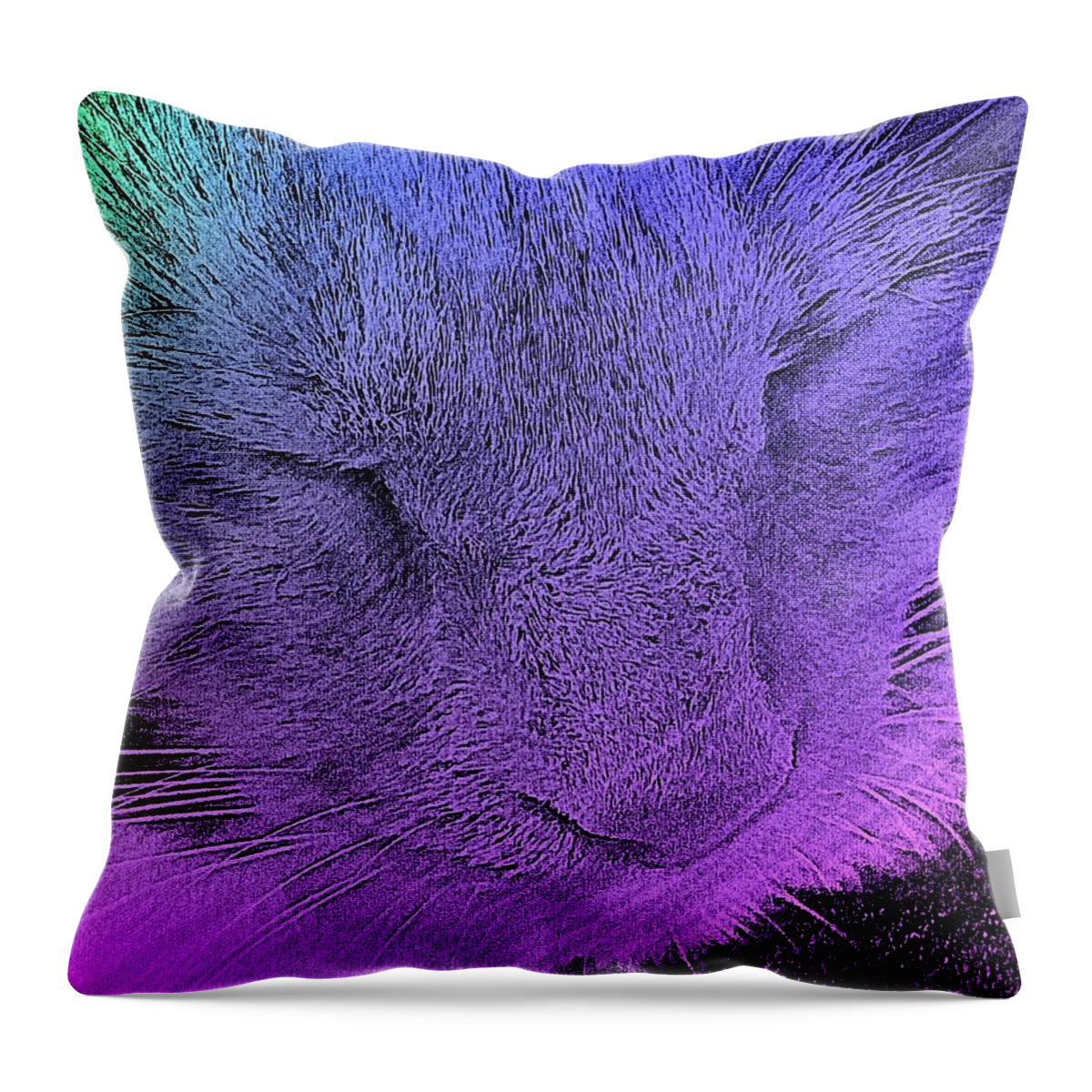 Artful Oasis Throw Pillow featuring the photograph Pineapple Sleeping 1 by Artful Oasis