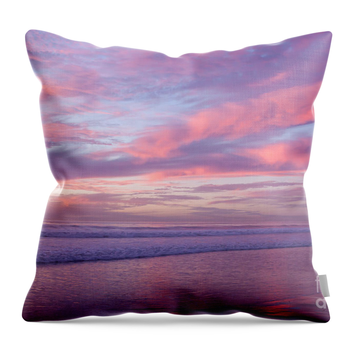 Sunset Throw Pillow featuring the photograph Pink and Lavender Sunset by Ana V Ramirez