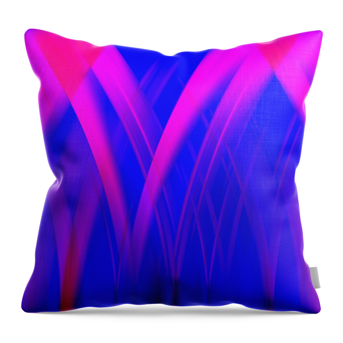 Pink Throw Pillow featuring the digital art Pink Lacing by Carolyn Marshall
