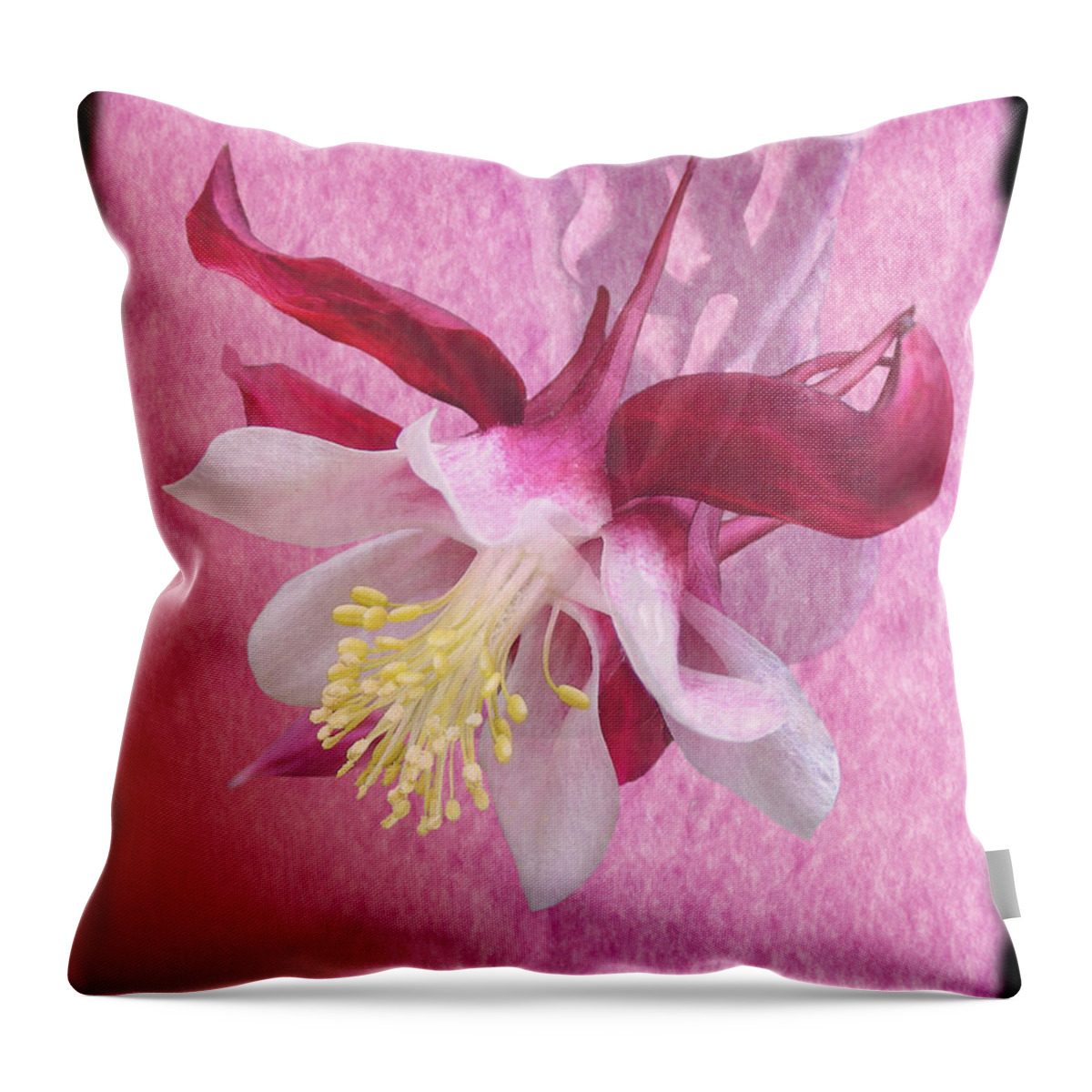 Fleurotica Art Throw Pillow featuring the digital art Pink Lady by Torie Tiffany