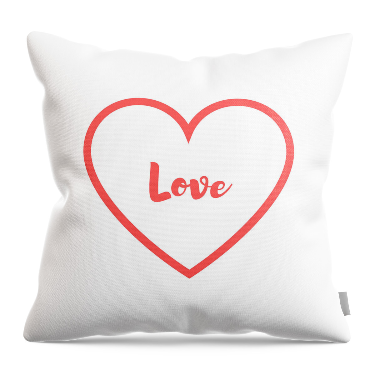 Love Throw Pillow featuring the digital art Pink Love by Rosemary Nagorner