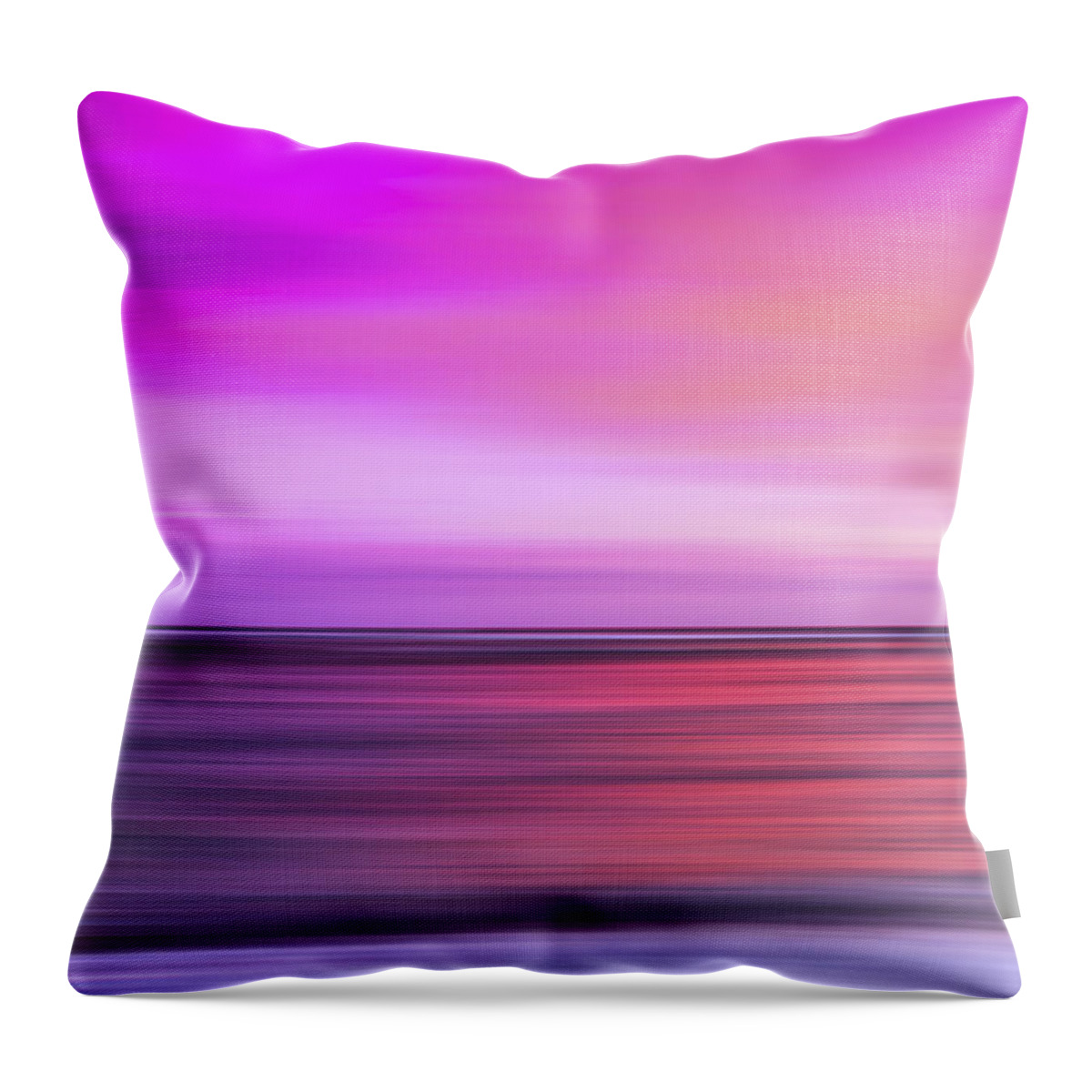 Pink Throw Pillow featuring the photograph Pink Waikiki - 1 of 3 by Sean Davey