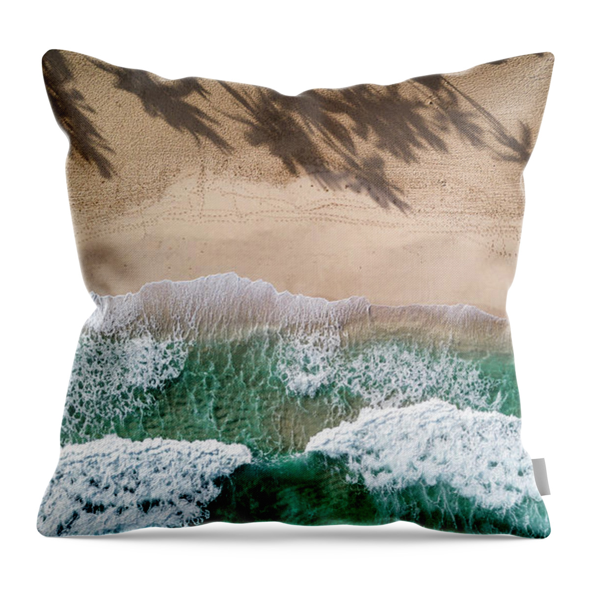  Throw Pillow featuring the photograph Pipeline Shadows by Leonardo Dale