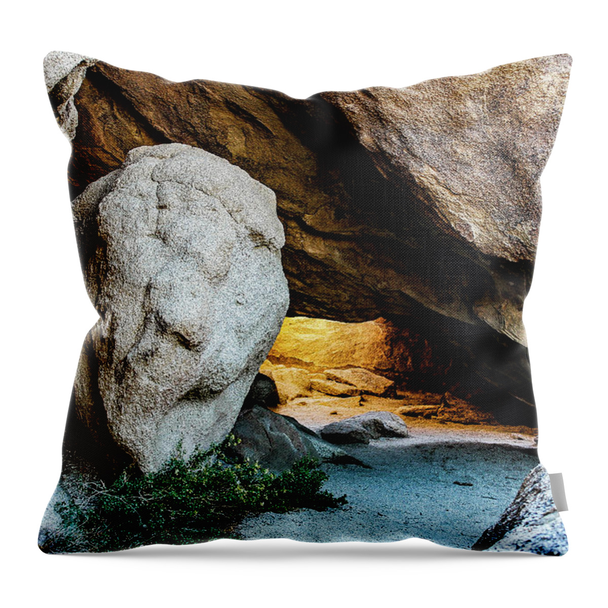 Cave Throw Pillow featuring the photograph Pirate's Cave by Adam Morsa