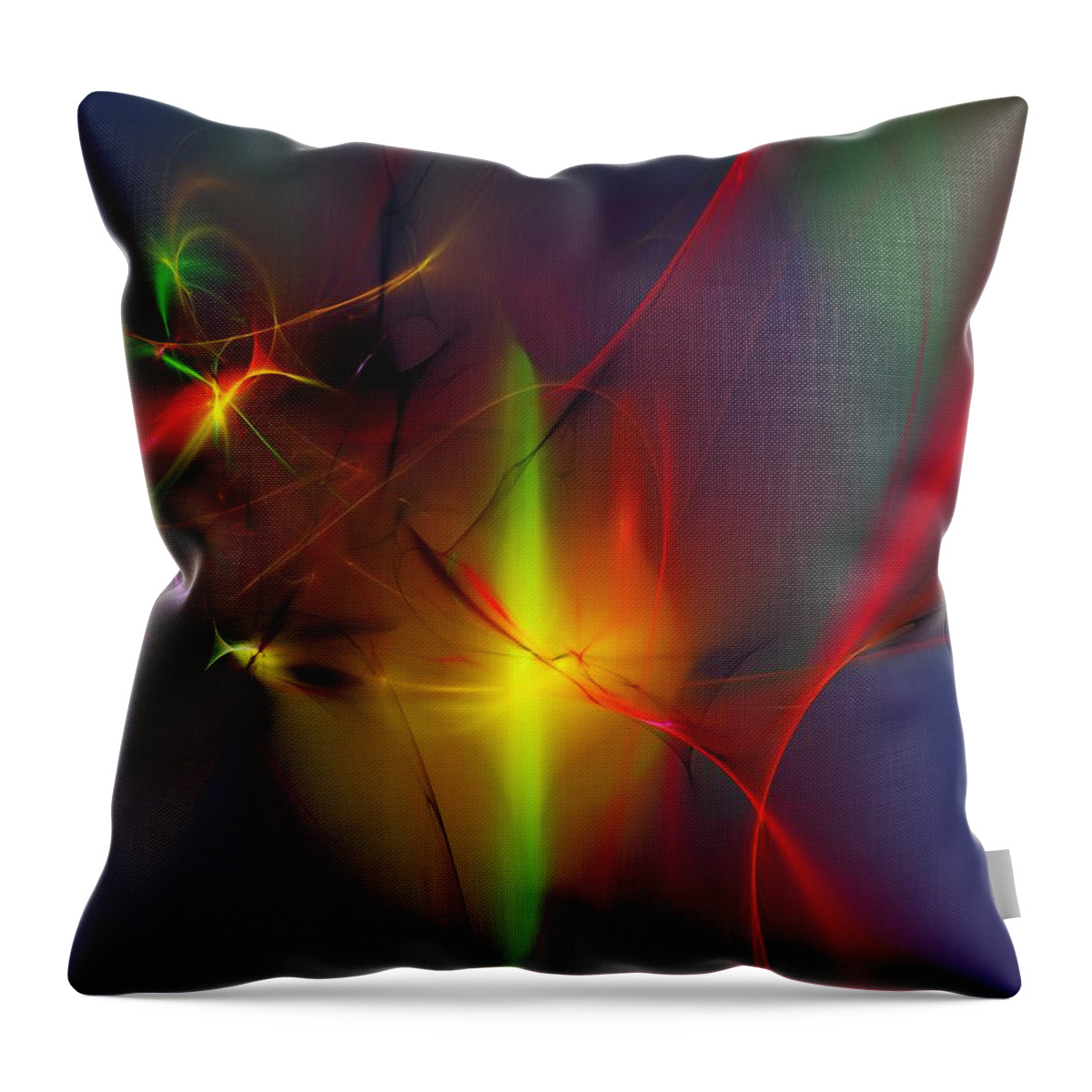 Digital Painting Throw Pillow featuring the digital art Pixie Dance by David Lane