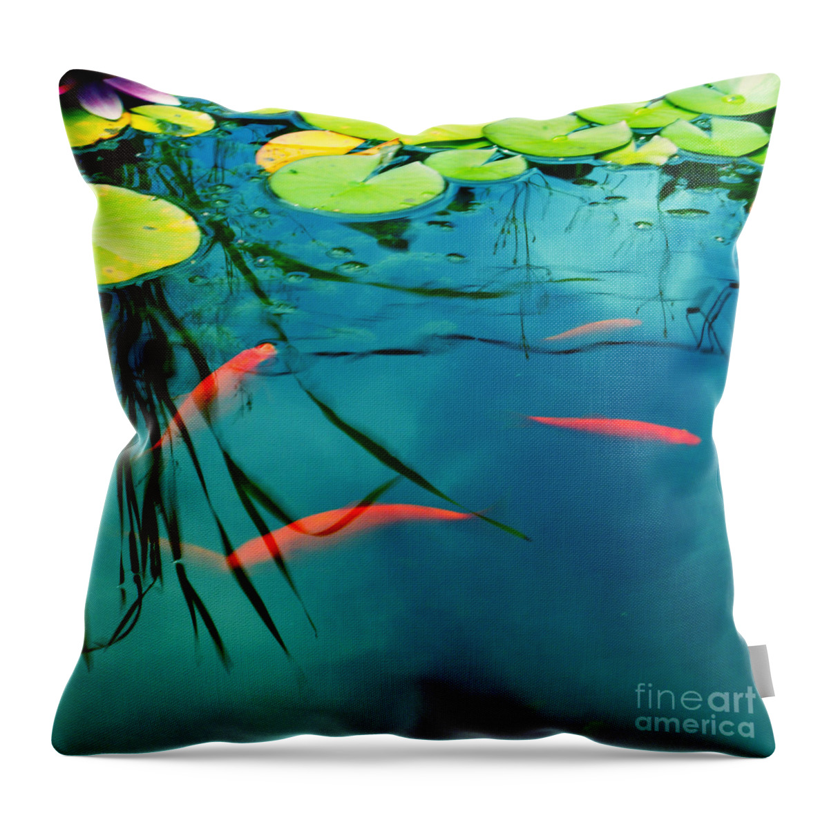 Fish Throw Pillow featuring the photograph Plaisir Aquatique by Aimelle Ml
