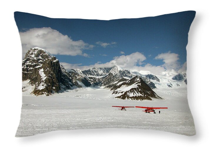 Alaska Throw Pillow featuring the photograph Planes by Kay Lovingood