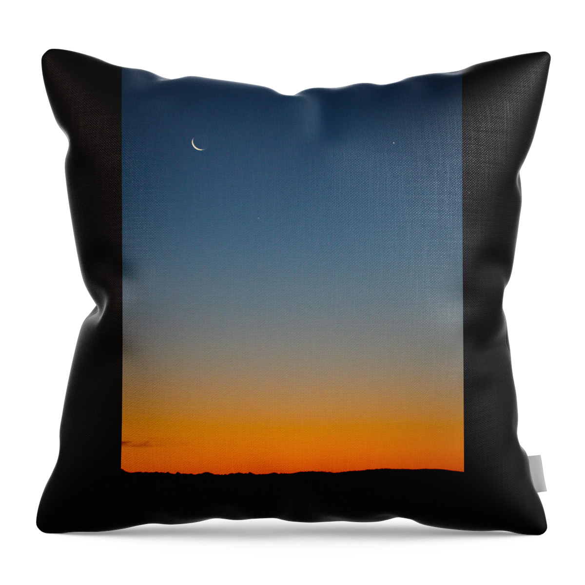 Planet Alignment Throw Pillow featuring the photograph Planet Sunrise by Diane Bohna
