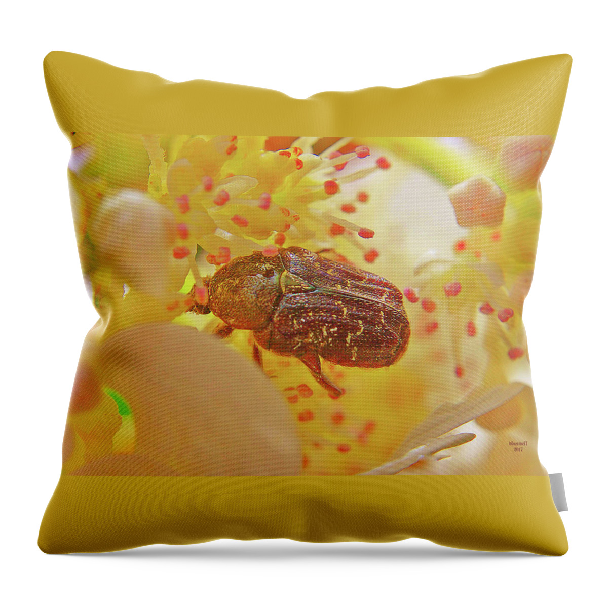 Inside The Plant Universe Throw Pillow featuring the photograph Plant Universe by Dennis Baswell