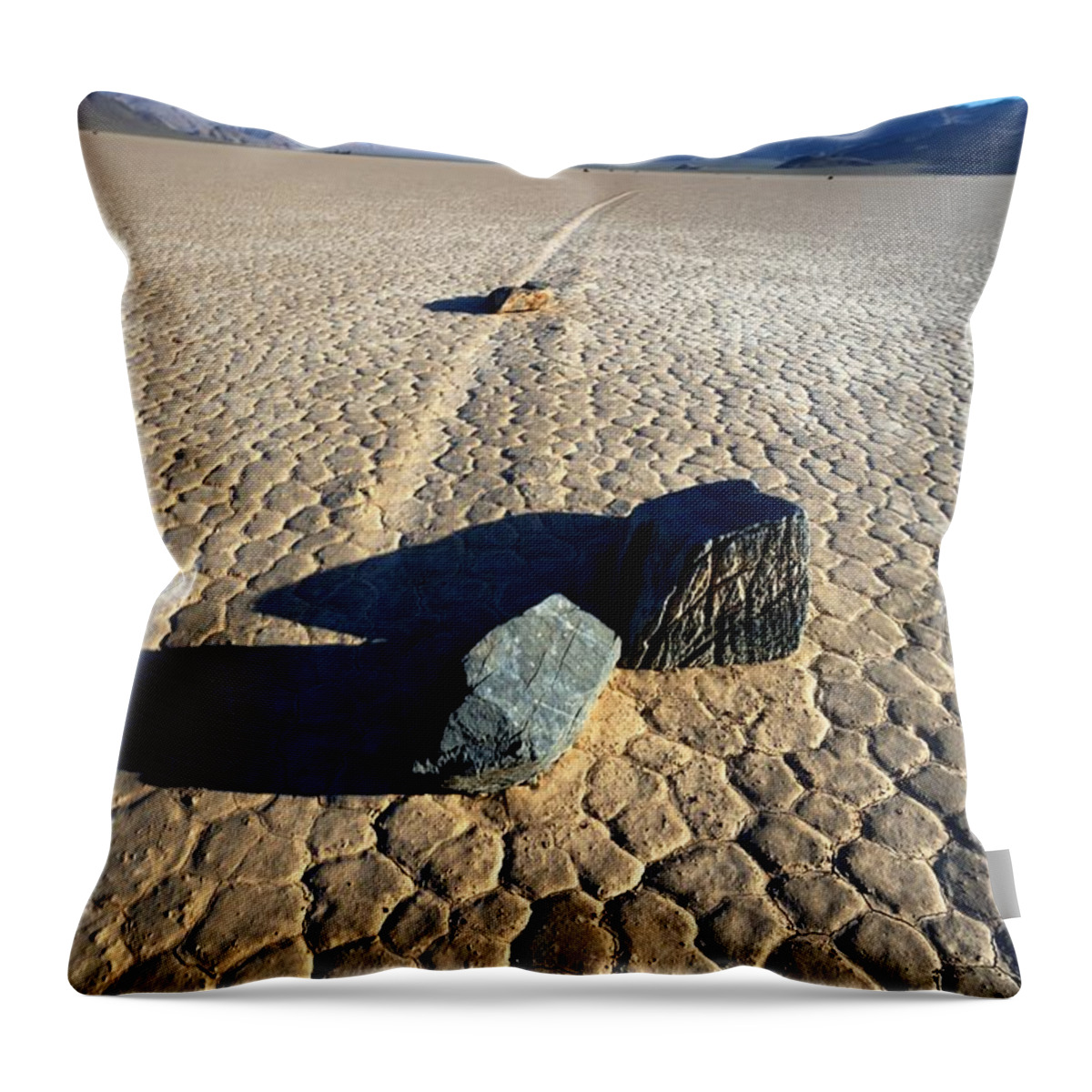Death Valley Throw Pillow featuring the photograph Playa Hard by David Andersen
