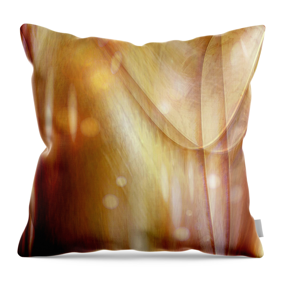 Abstract Art Throw Pillow featuring the digital art Points of light by Linda Sannuti