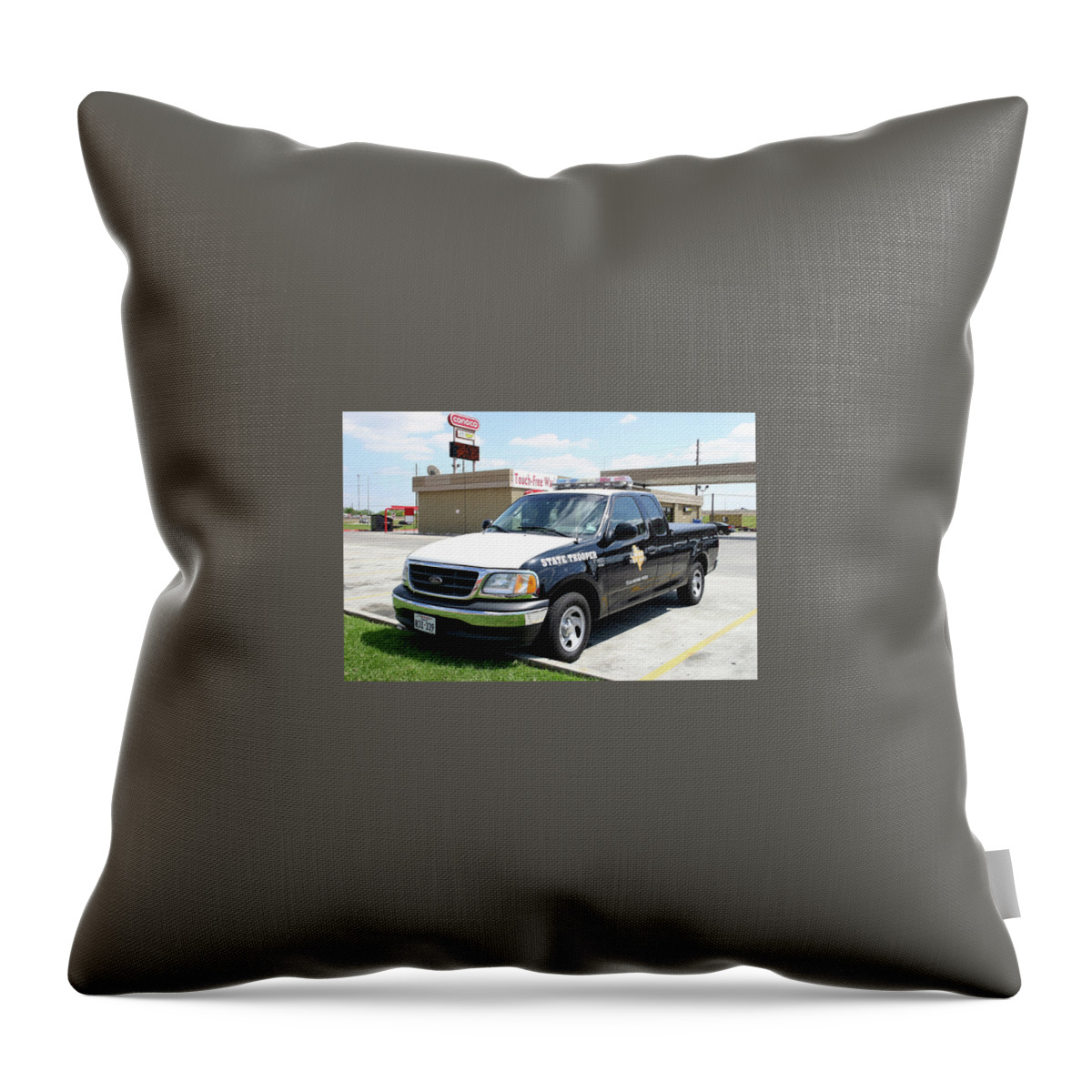Police Throw Pillow featuring the photograph Police by Jackie Russo