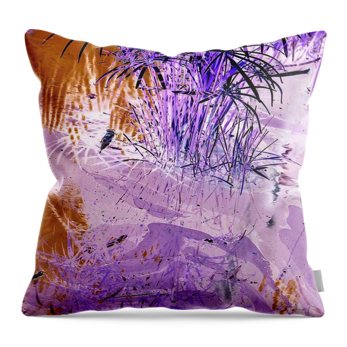 Surreal-nature-photos Throw Pillow featuring the digital art Pool Party I.C. by John Hintz