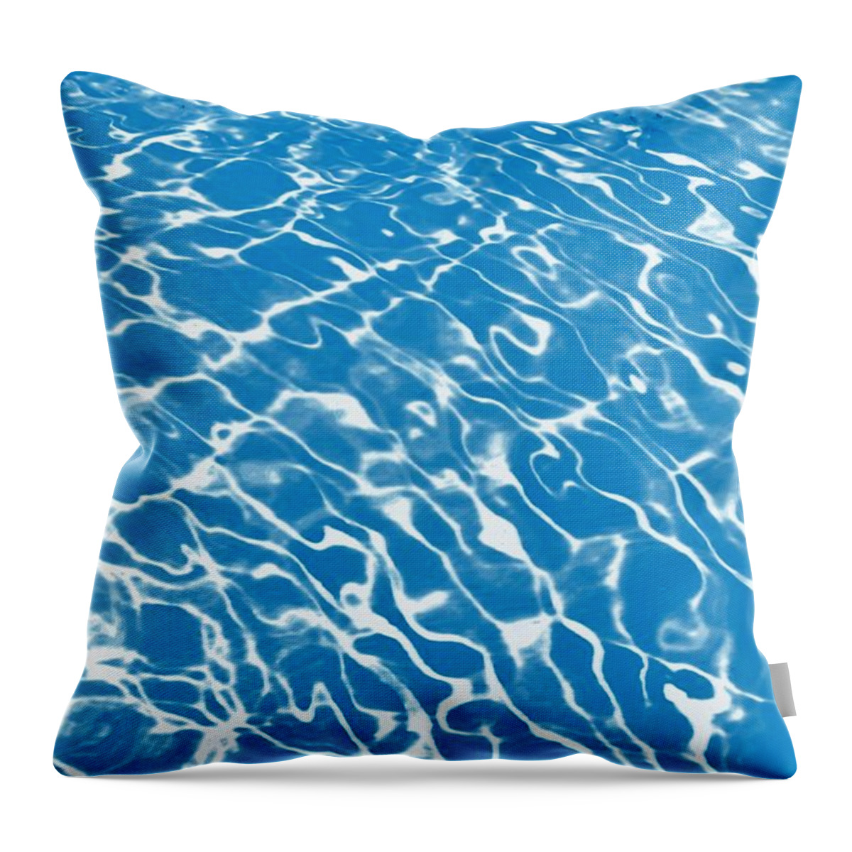 Water Throw Pillow featuring the photograph Poolside by Jan Gelders