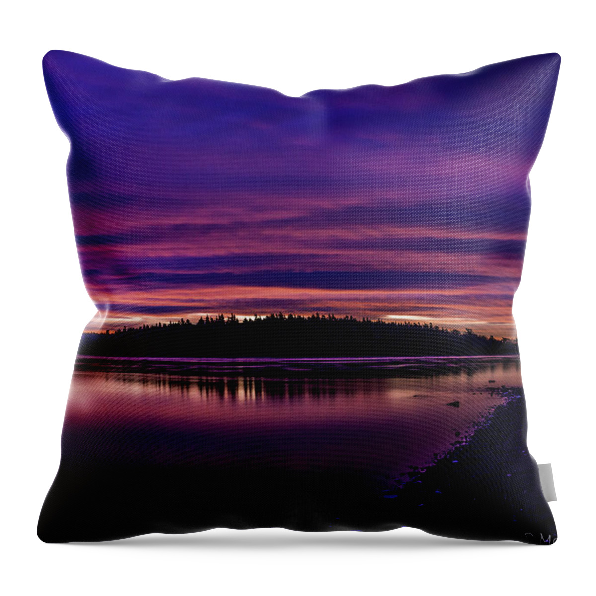 Sunrise Throw Pillow featuring the photograph Portage Island Sunrise 3 by Mark Joseph