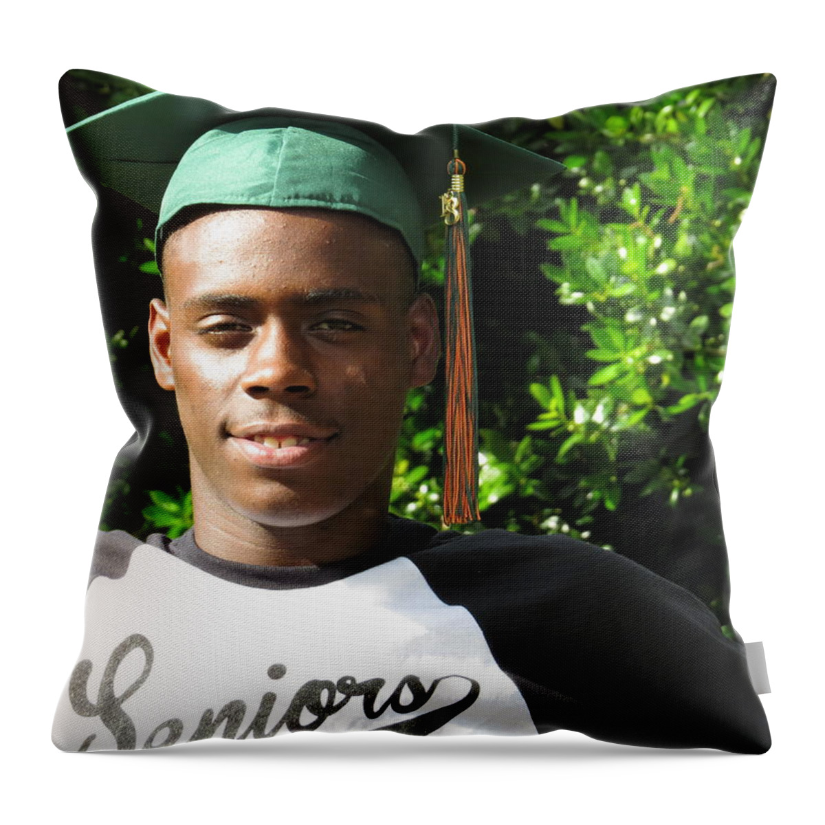 Senior Portrait Session Throw Pillow featuring the photograph Portait2 by Aaron Martens
