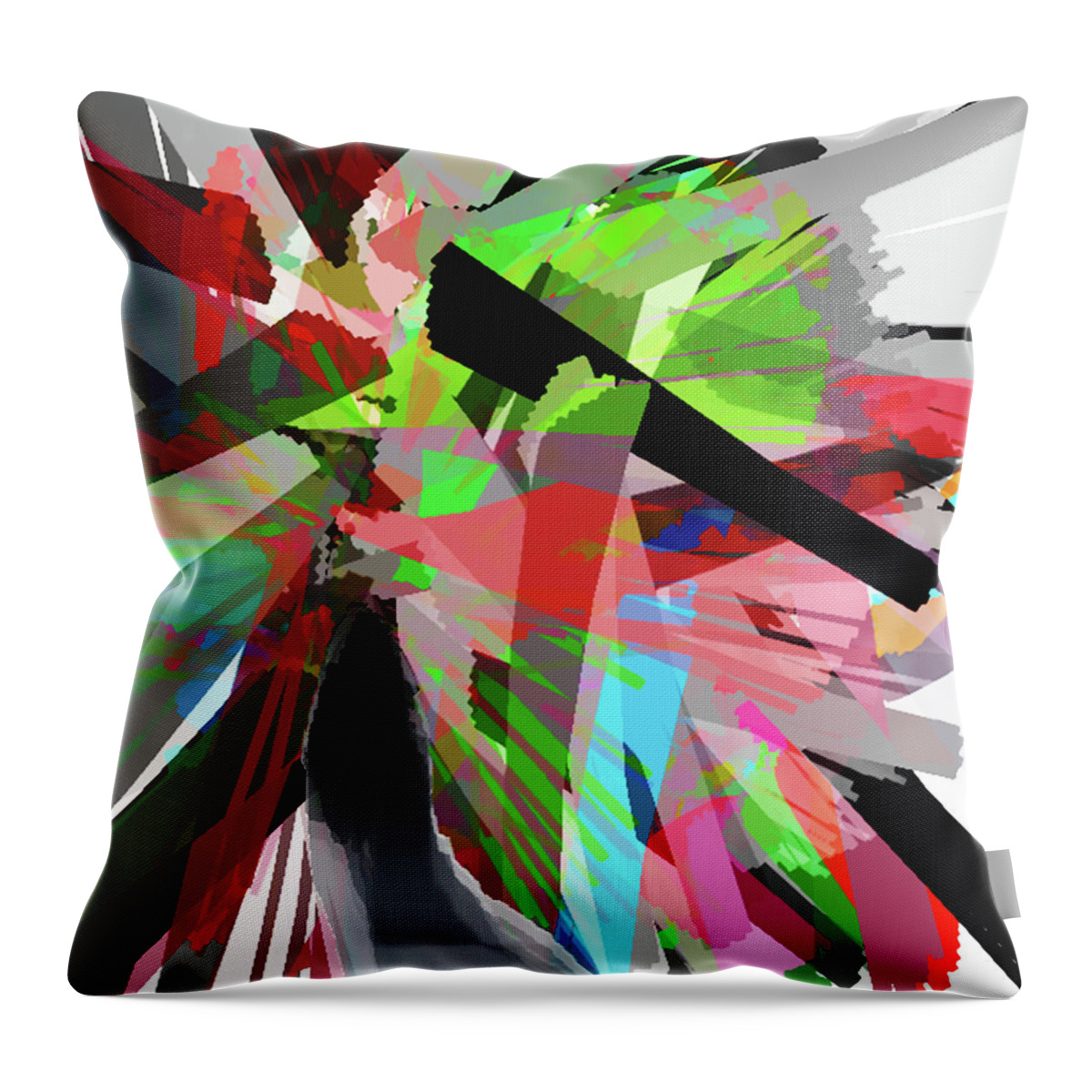 Trees Throw Pillow featuring the digital art Portrait of a Tree by Asok Mukhopadhyay