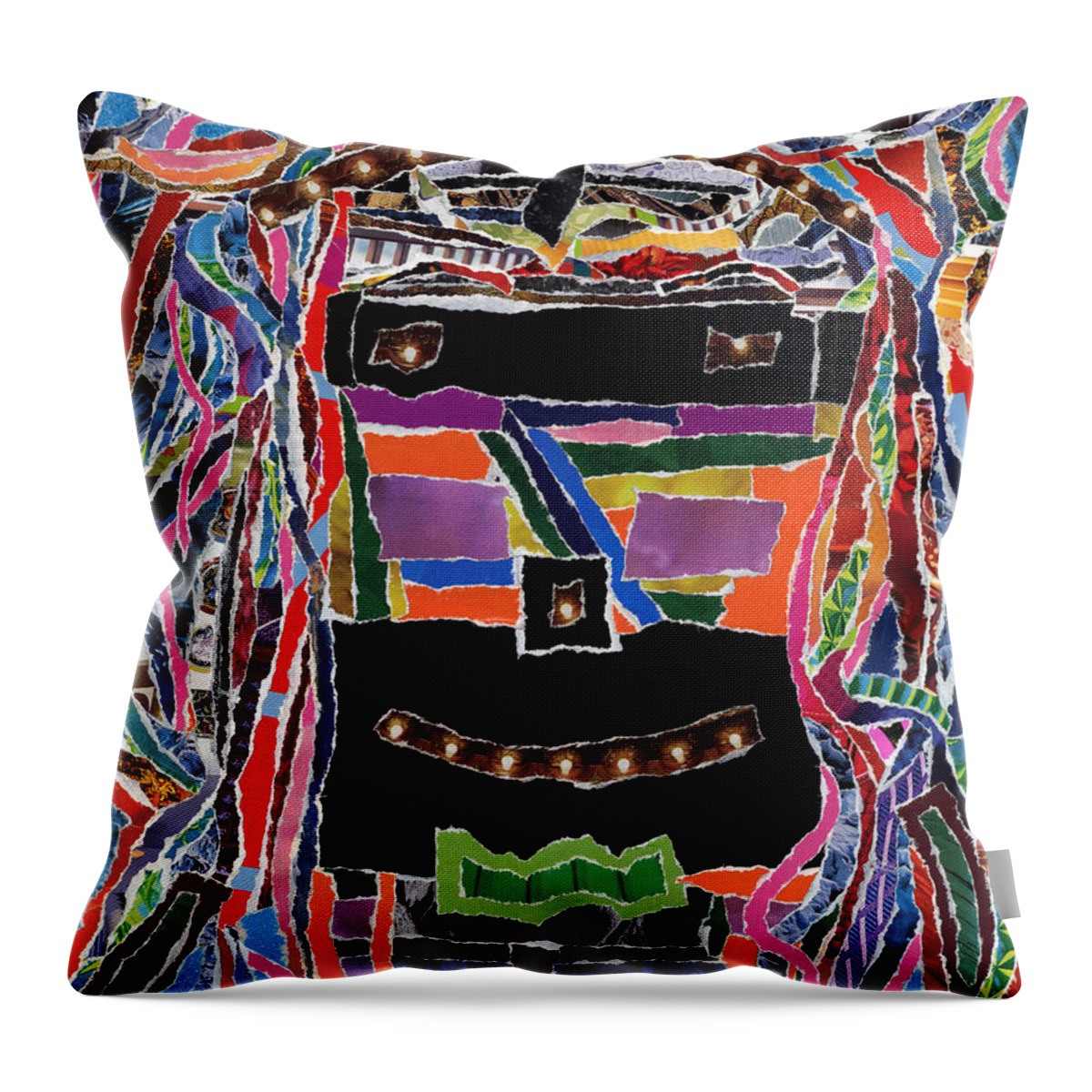 Portrait Of Who Throw Pillow featuring the photograph portrait of who  U Me    or   someone U see by Kenneth James