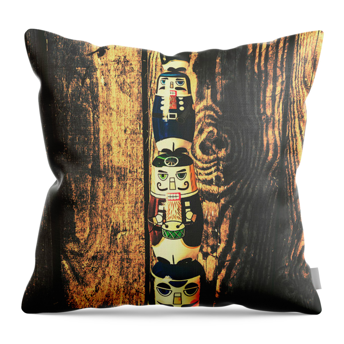 Commanders Throw Pillow featuring the photograph Post of commanders by Jorgo Photography