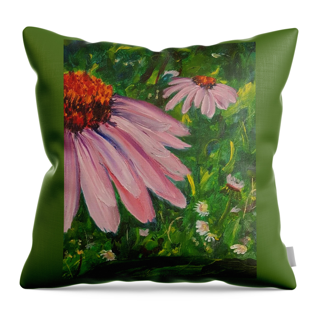 Potent Medicine Throw Pillow featuring the painting Potent Medicine  76 by Cheryl Nancy Ann Gordon
