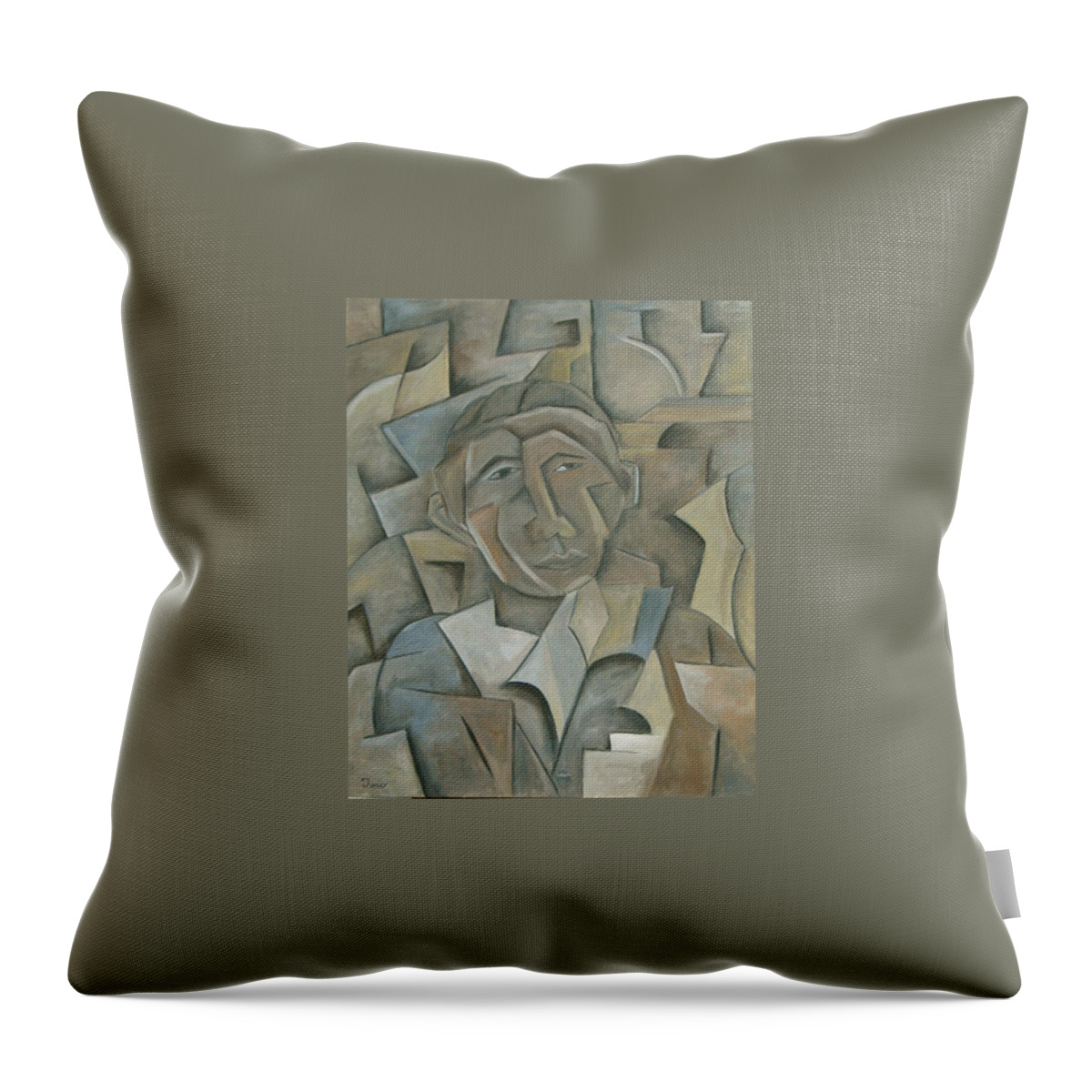 Figurative Throw Pillow featuring the painting Potus 44 by Trish Toro