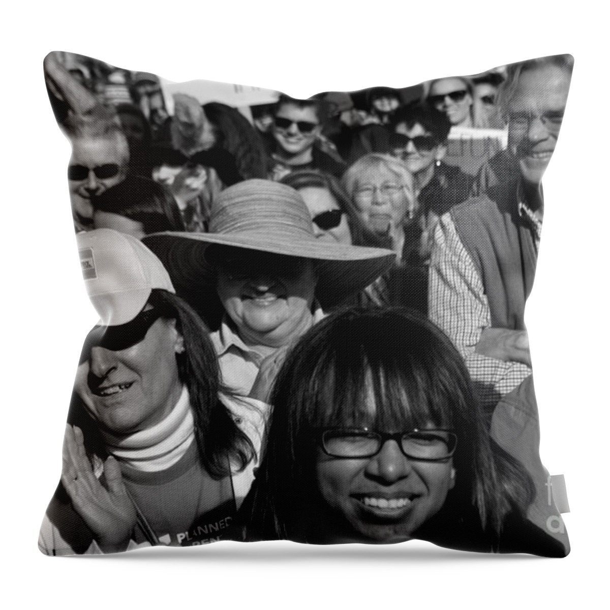 Planned Parenthood Throw Pillow featuring the photograph PP6 by Anjanette Douglas