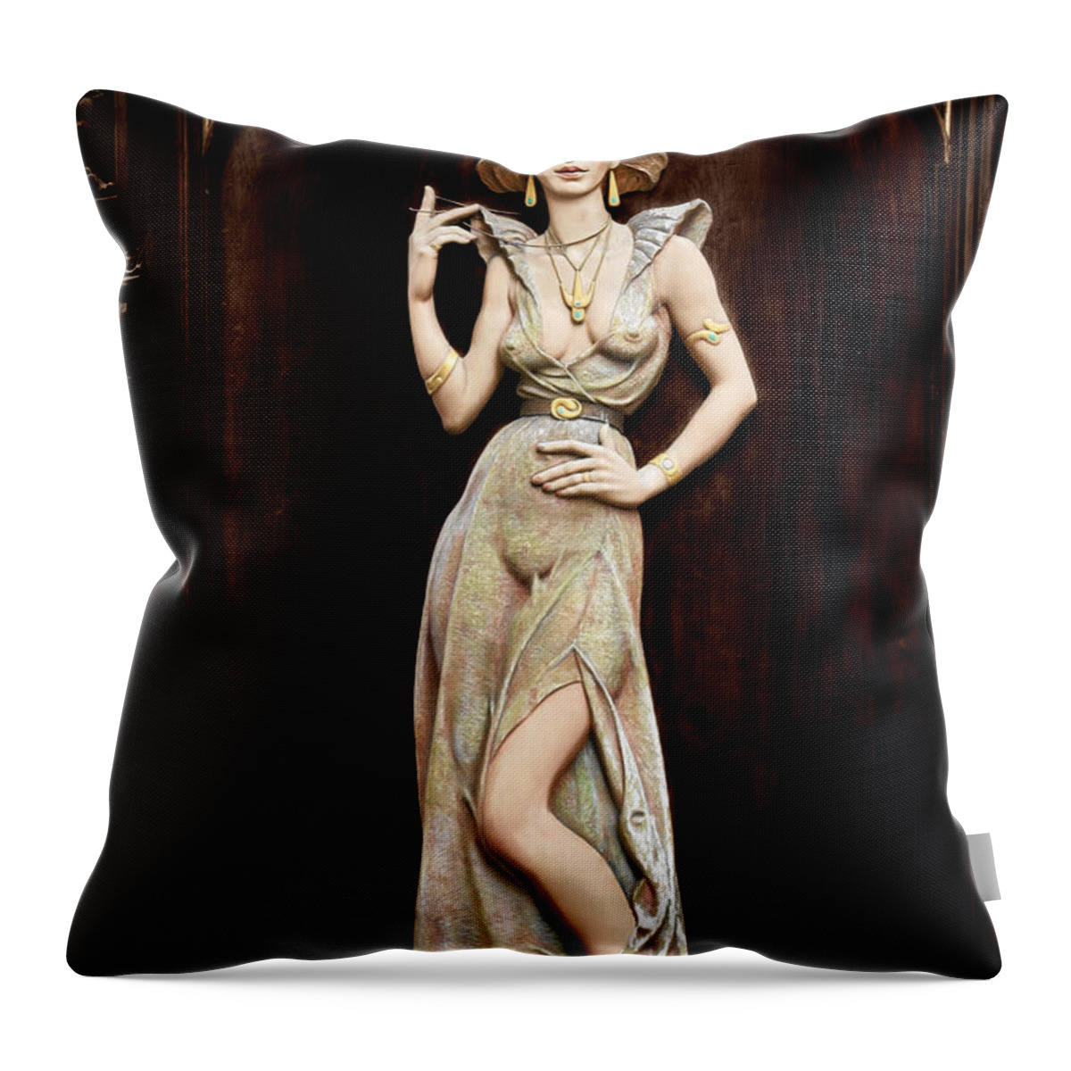 Prague Throw Pillow featuring the photograph Prague - Mysteriously Beautiful by Alexandra Till