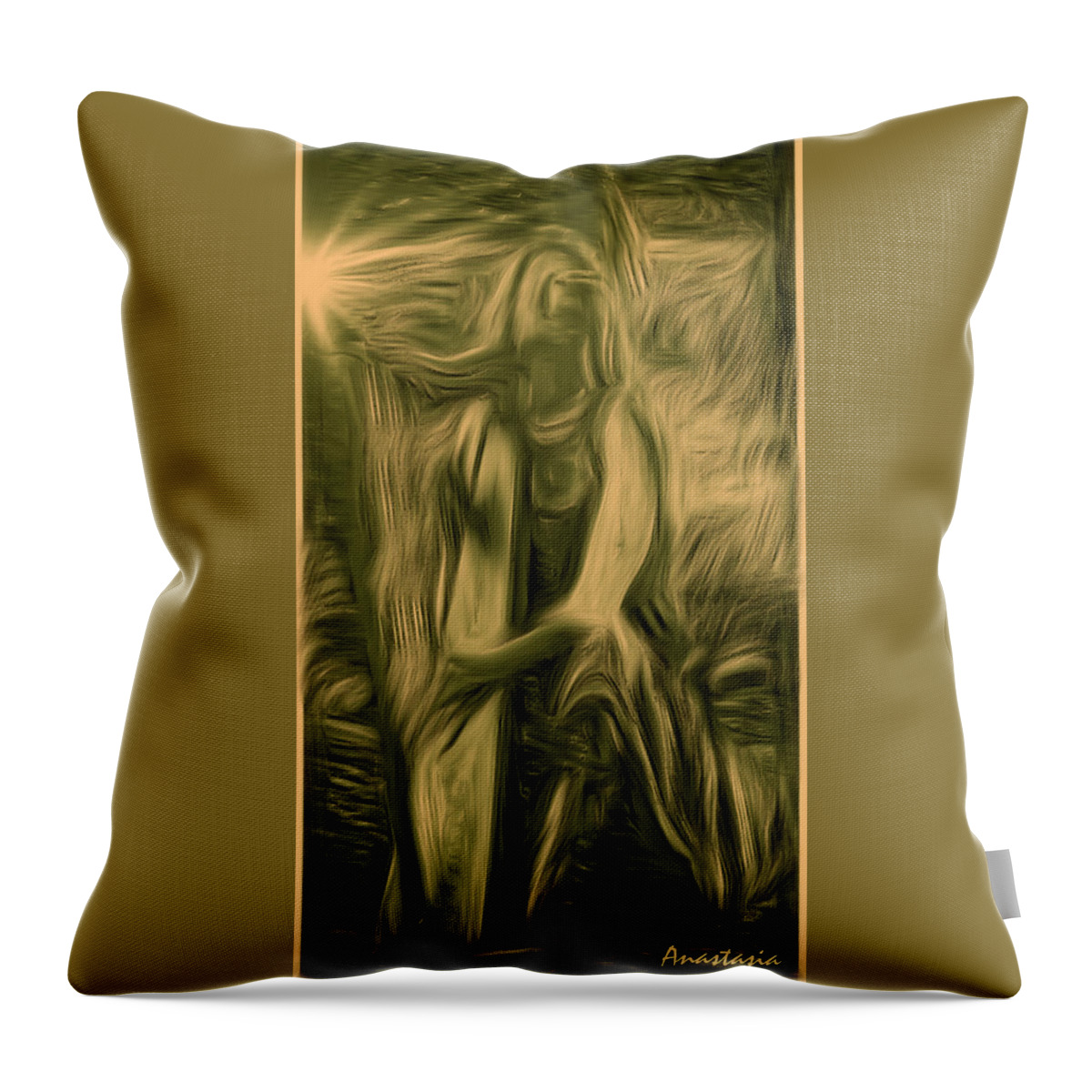 Harpist Throw Pillow featuring the photograph Praise Him With The Harp I by Anastasia Savage Ealy