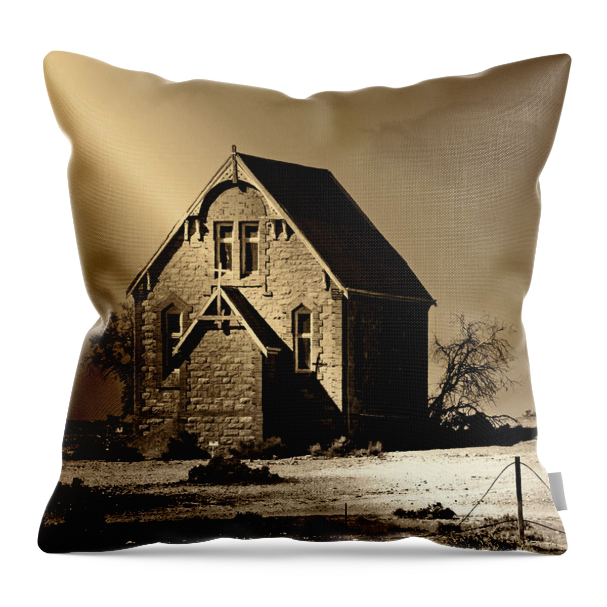 Landscapes Throw Pillow featuring the photograph Praying for Rain 2 by Holly Kempe
