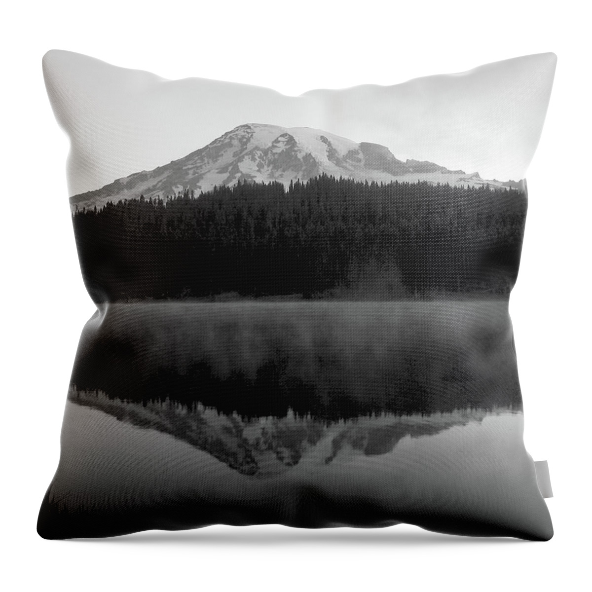 Pre Dawn Throw Pillow featuring the photograph Pre Dawn at Reflection Lake, Mt Rainier, Washington by Michael Bessler