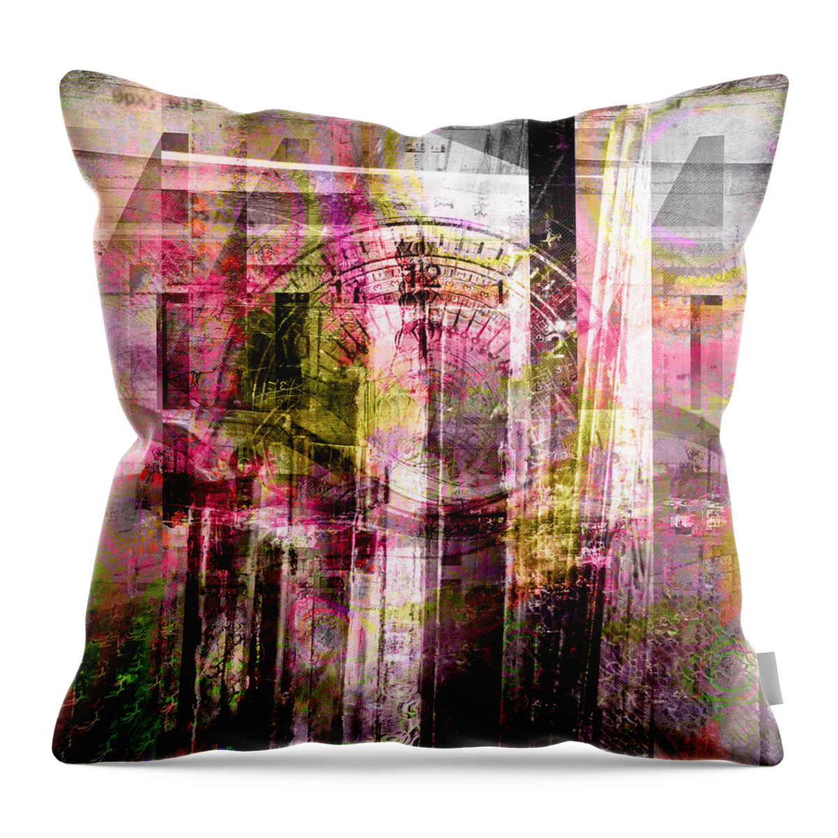 Art Throw Pillow featuring the digital art Precise Vs Vague by Art Di