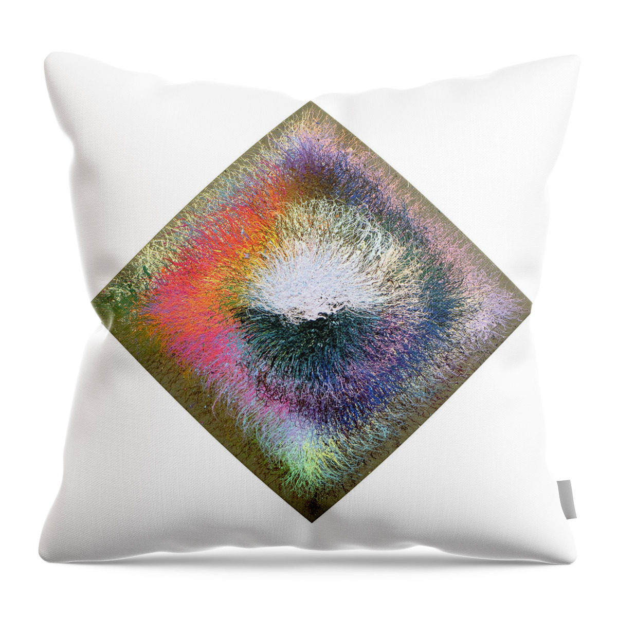 Color Throw Pillow featuring the painting Precursor Number Six by Stephen Mauldin