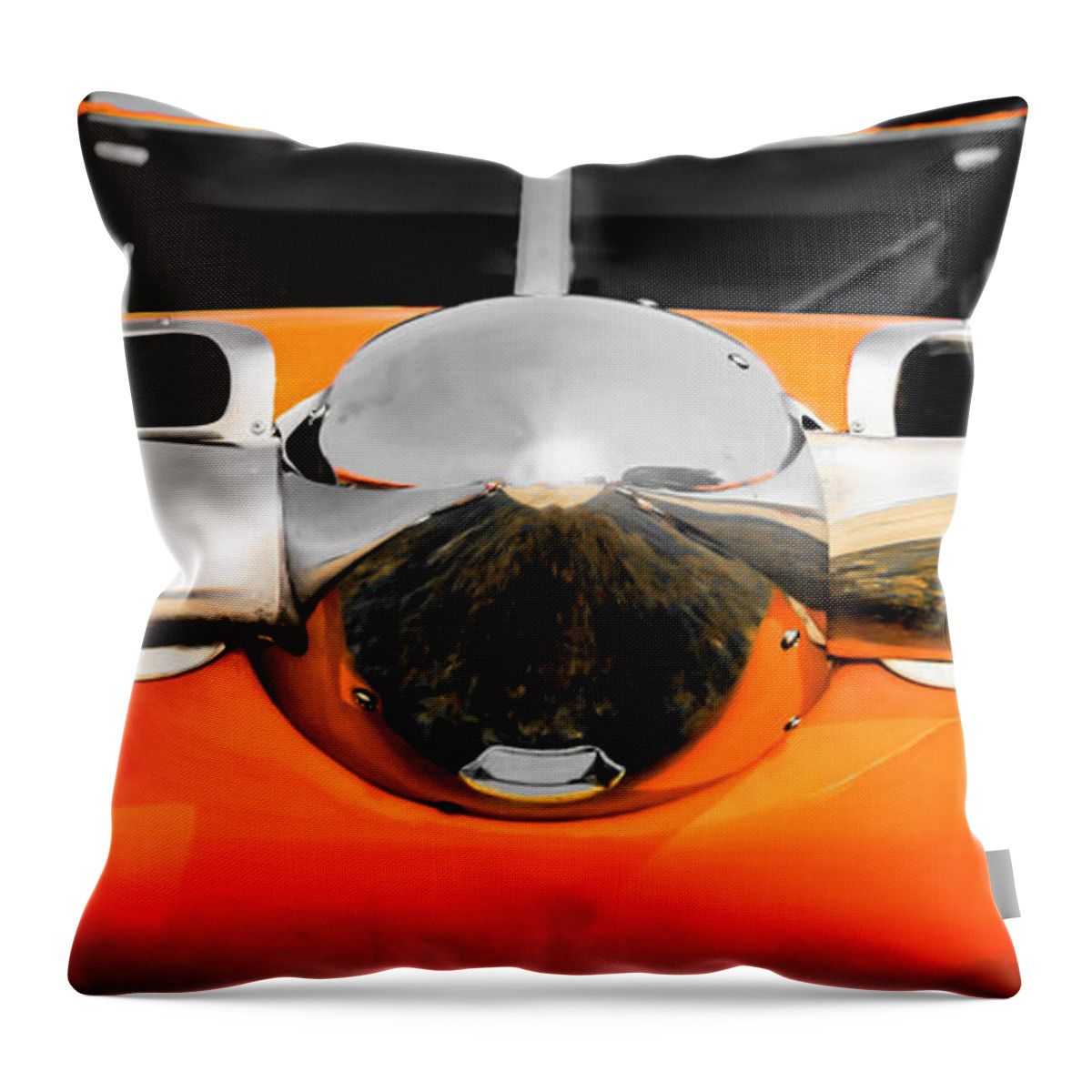 108-2 Throw Pillow featuring the photograph Pretty in Orange by Chris Smith