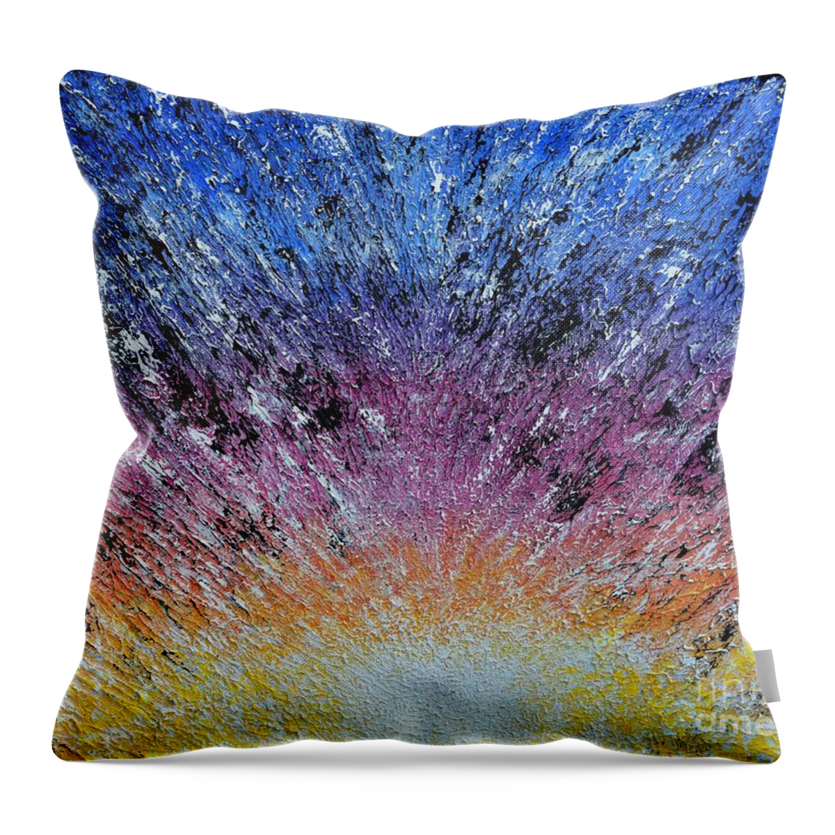 Music Throw Pillow featuring the painting Pride And Joy by Alys Caviness-Gober