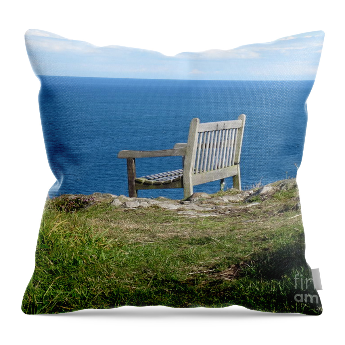 Sea View Throw Pillow featuring the photograph Prime Position by Karen Jane Jones