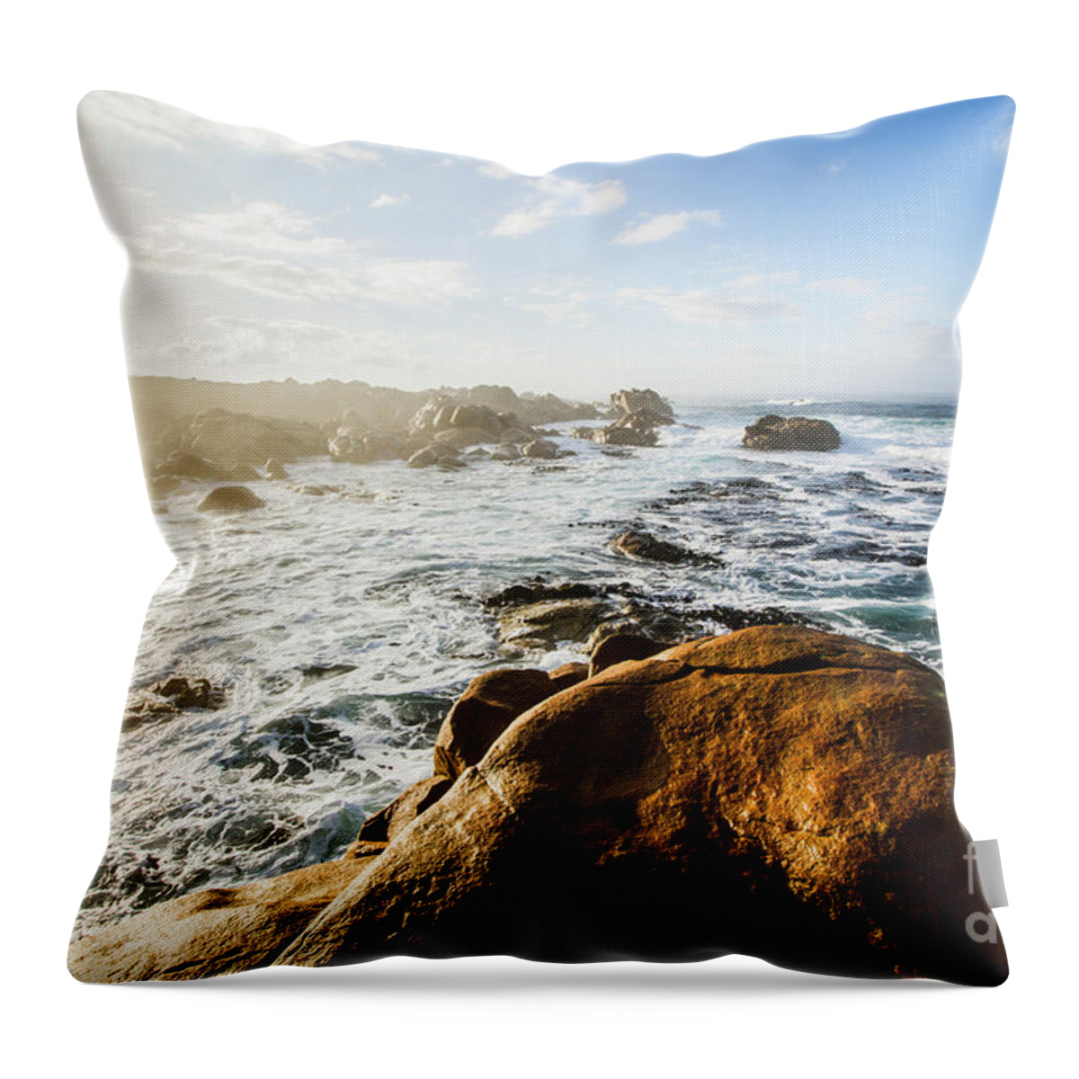 Tasmania Throw Pillow featuring the photograph Pristine Tasmanian coast by Jorgo Photography